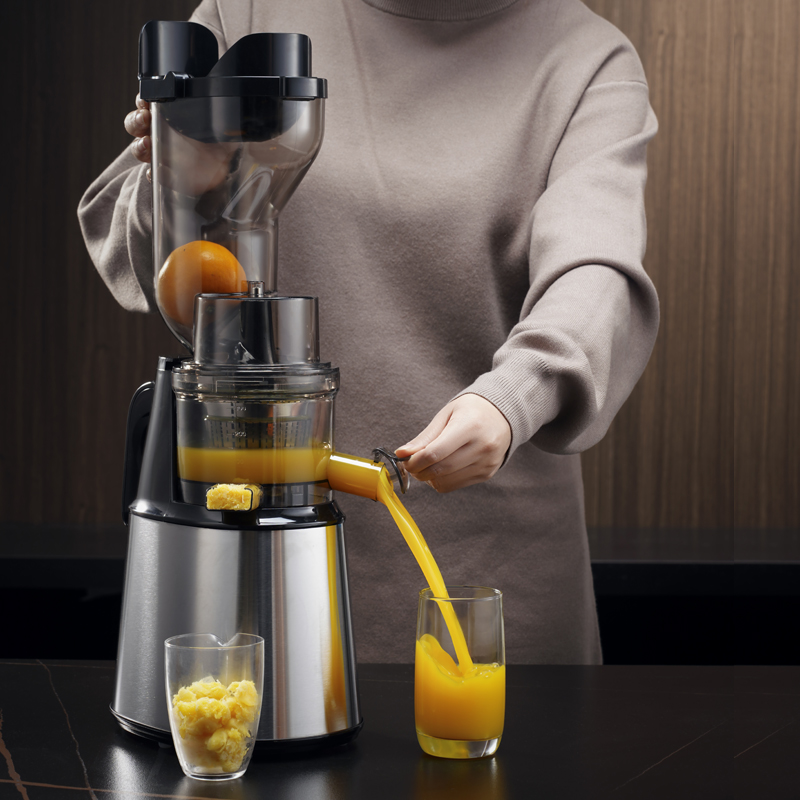 Electric Slow Juicer Cold Press - Groente- en fruitpers, commerciële multifunctionele sapmachine,