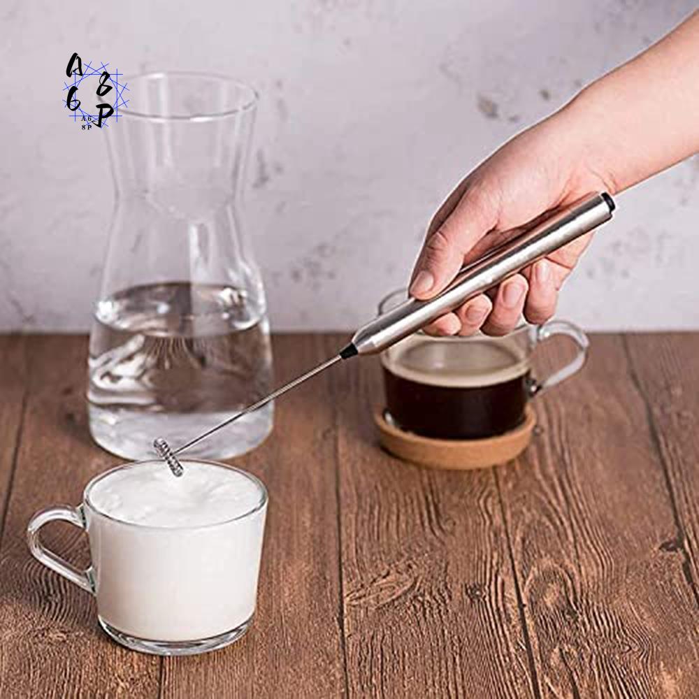 Electric Milk Frother Handheld - A68P-Elektrische melkopschuimer staafvormig roestvrij staal handbediende
