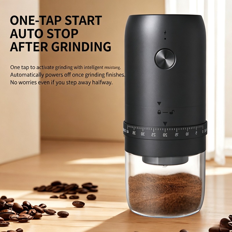 Coffee Bean Grinder Electric - Draagbare USB Elektrische Cafeteira Bonenmolen 40
