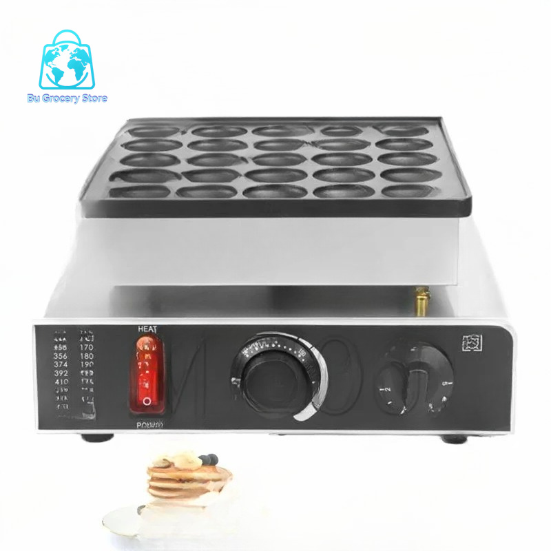 Mini Waffle Maker Machine - 25-gaats hartvormige mini Dutch Pancake wafelmachines