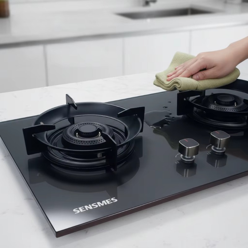 Kitchen Appliances - Zwart gehard glazen paneel 2-pits inbouw