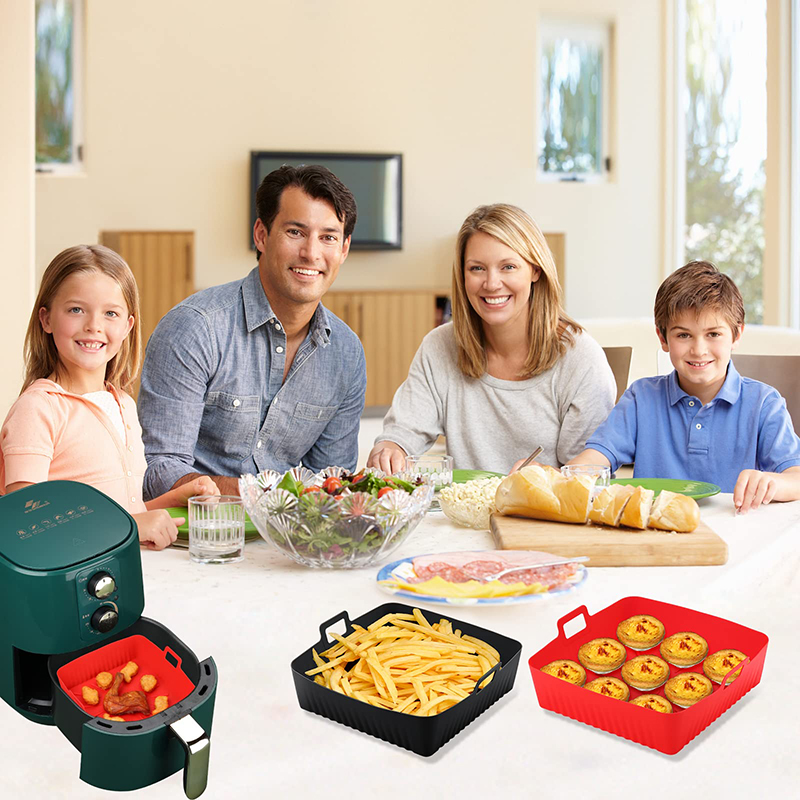 Vierkante Grote Siliconen Air  - Air Fryer Silicone Pot Liner recensie en prijs
