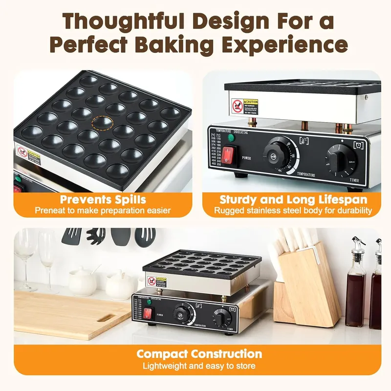 Mini Pannenkoekenmaker Commerc - Mini Waffle Maker Machine recensie en prijs