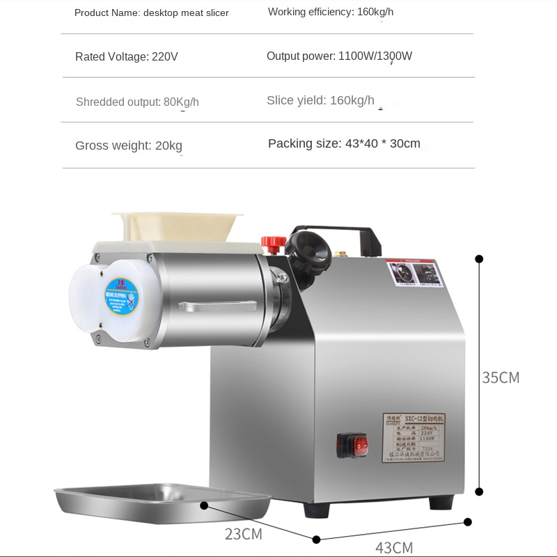 Vlees Snijmachine Commerciële  - Automatic Meat Slicer Home recensie en prijs
