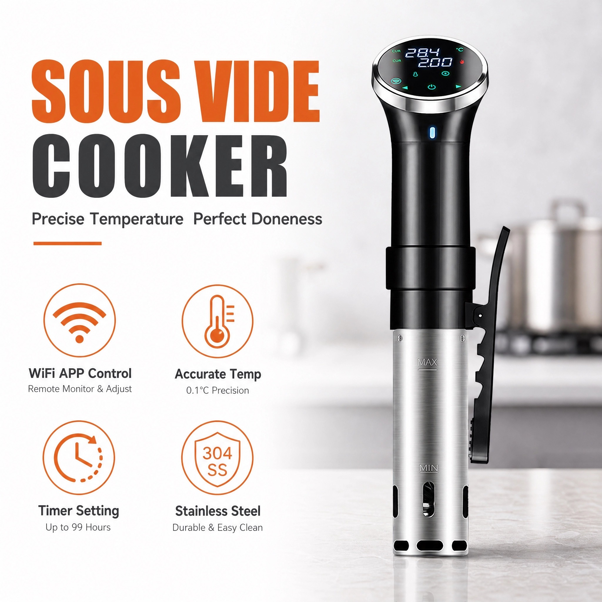 Sous Vide Cooker WiFi Digitale - Digital Sous Vide Precision Cooker recensie en prijs