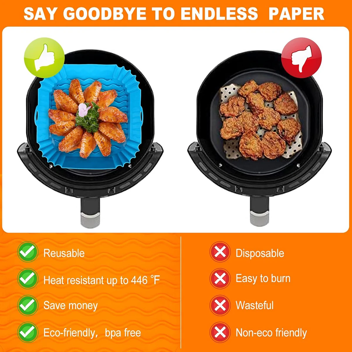 Airfryer siliconen liners pot, - Air Fryer Silicone Pot Liner recensie en prijs