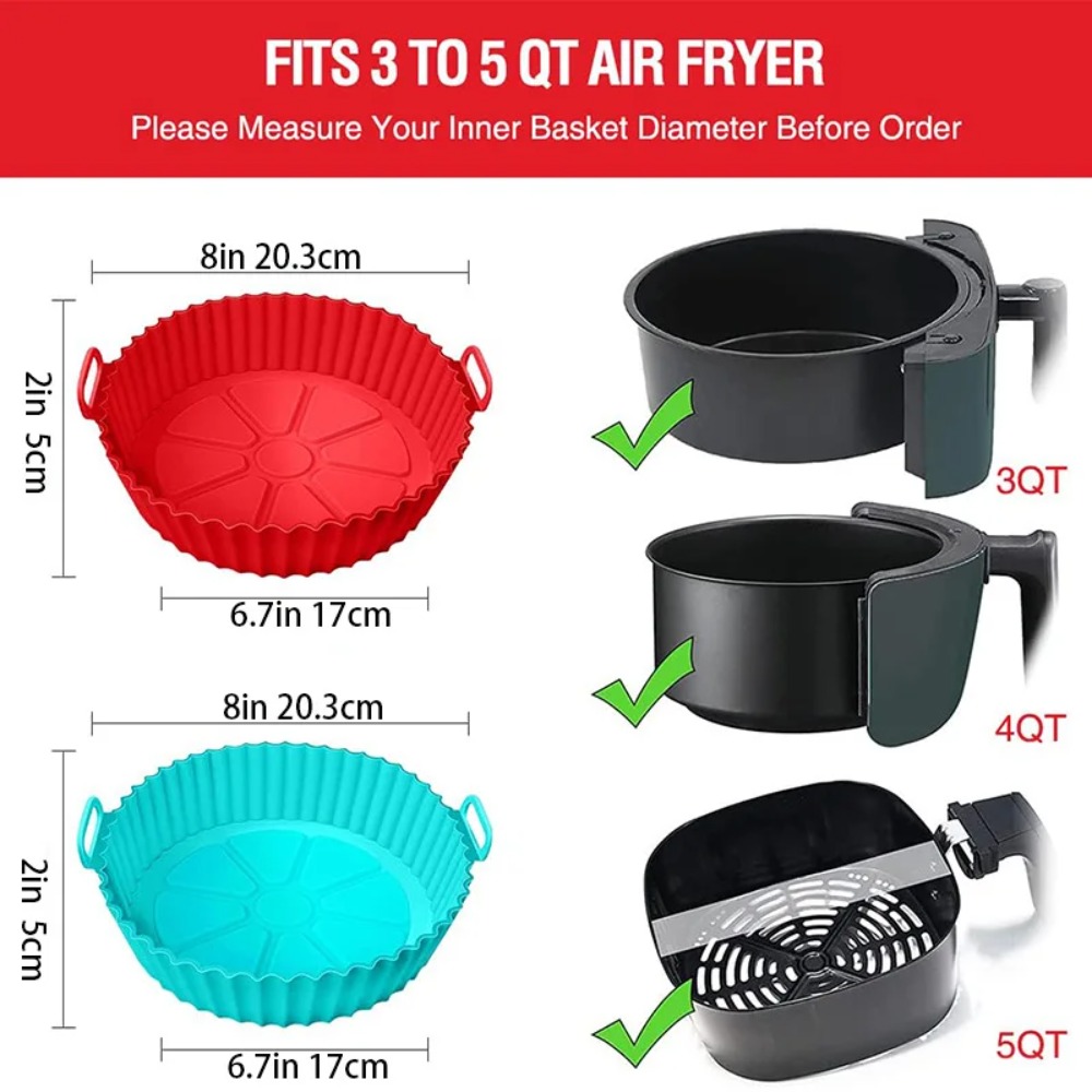 Airfryer siliconen mandje herb - Air Fryer Silicone Pot Liner recensie en prijs