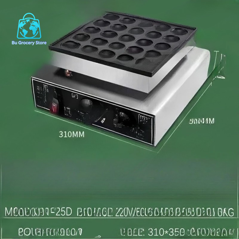 25-gaats hartvormige mini Dutc - Mini Waffle Maker Machine recensie en prijs