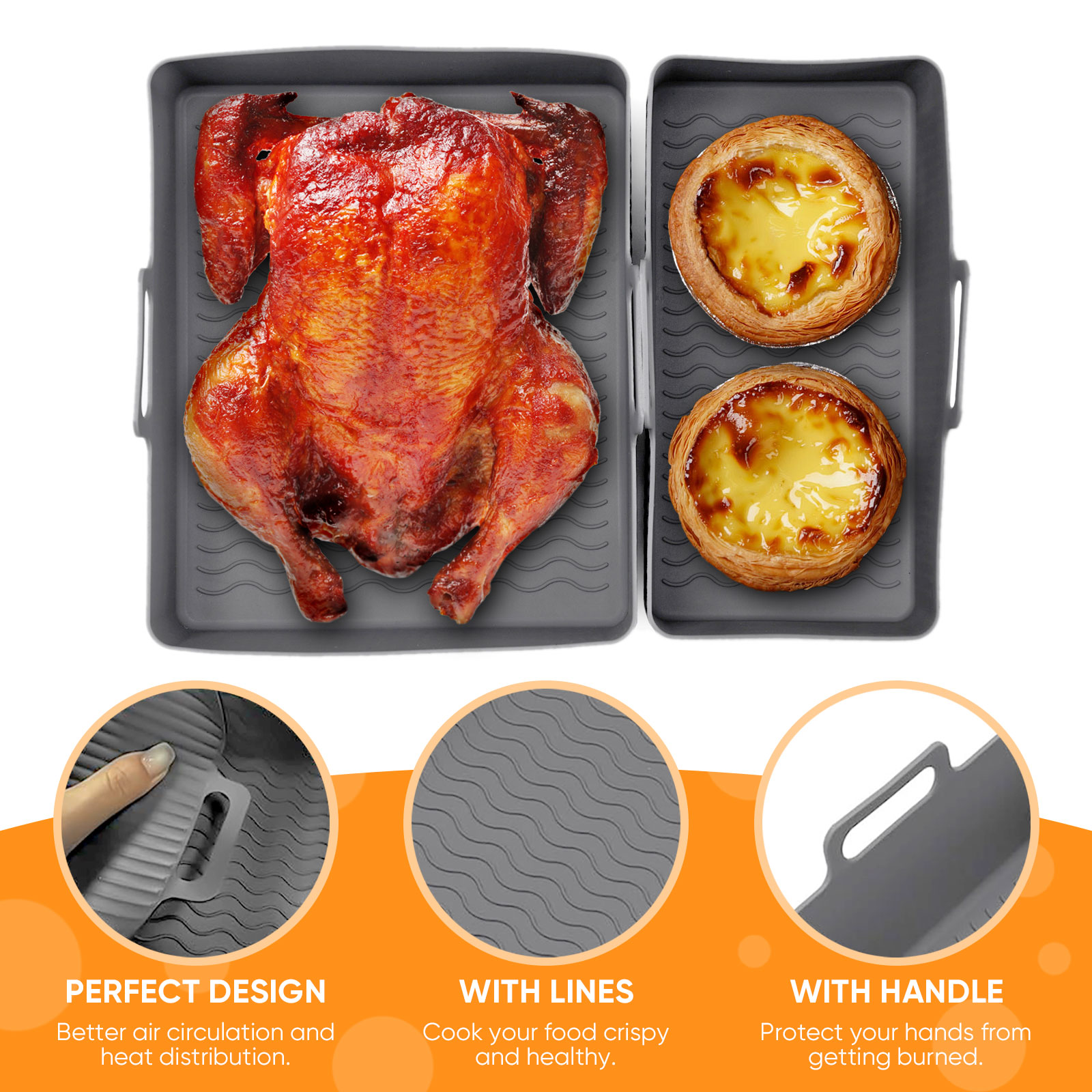 2 Stuks Set Siliconen Lucht Fr - Air Fryer Silicone Pot Liner recensie en prijs